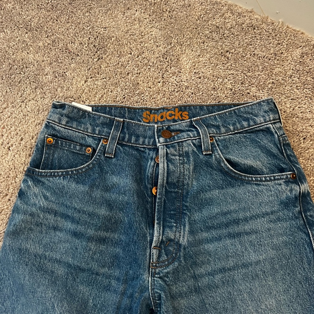 Blue Flare & Wide Leg Jeans with Vintage-Inspired Fading